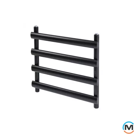 Дизайнерський сушки для рушників ARTTIDESIGN Menton 4/496 чорний матовий, Колір: Чорний, Висота (мм): 496, Кількість секцій: 4, фото 