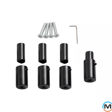 Дизайнерский полотенцесушитель ARTTIDESIGN Menton 8/992 черный матовый, Цвет: Черный, Высота (мм): 992, Кол-во секций: 8, фото , изображение 4