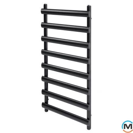 Дизайнерский полотенцесушитель ARTTIDESIGN Menton 8/992 черный матовый, Цвет: Черный, Высота (мм): 992, Кол-во секций: 8, фото 