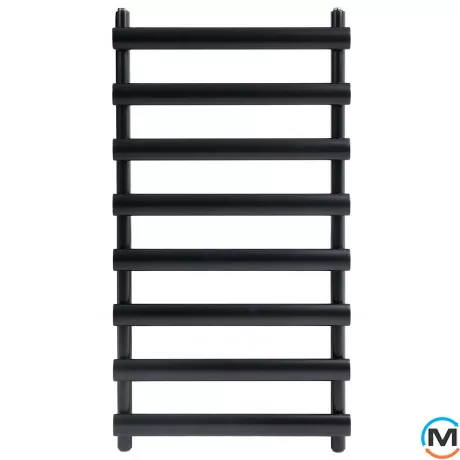 Дизайнерский полотенцесушитель ARTTIDESIGN Menton 8/992 черный матовый, Цвет: Черный, Высота (мм): 992, Кол-во секций: 8, фото , изображение 3