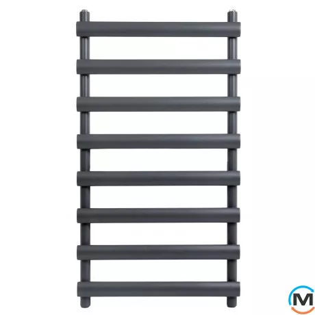 Дизайнерський сушка для рушників ARTTIDESIGN Menton 8/992 сірий матовий, Колір: Сірий, Висота (мм): 992, Кількість секцій: 8, фото , зображення 4