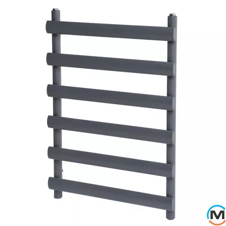 Дизайнерський сушки для рушників ARTTIDESIGN Menton 6/744 сірий, Колір: Сірий, Висота (мм): 744, Кількість секцій: 6, фото 