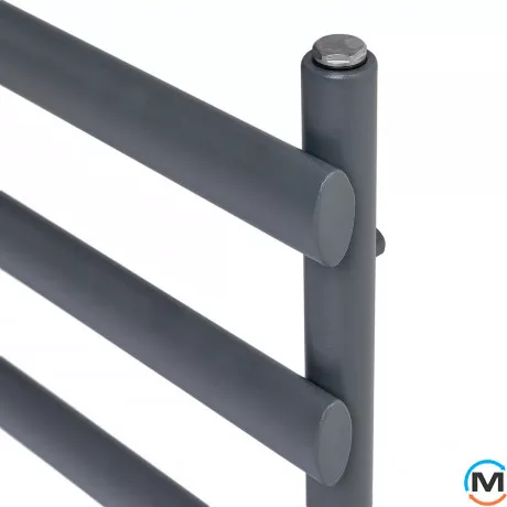 Дизайнерський сушки для рушників ARTTIDESIGN Menton 4/496 сірий матовий, Колір: Сірий, Висота (мм): 496, Кількість секцій: 4, фото , зображення 4