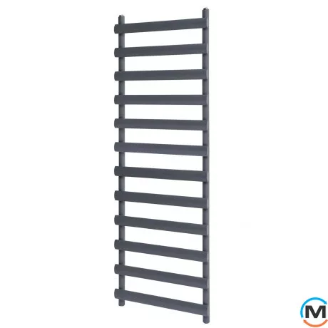 Дизайнерський сушки для рушників ARTTIDESIGN Menton 12/1500 сірий матовий, Колір: Сірий, Висота (мм): 1500, Кількість секцій: 12, фото 