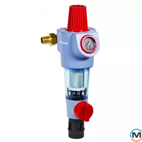 Фильтр Resideo (Honeywell) с обратной промывкой 1/2" сетка 100 мкм, фото 