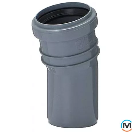 Колено канализационное Magnaplast 110/15, Вариант: Простое, Вид канализации: Внутренняя, Тип канализации: Простая, Градус (град.): 15, Диаметр (мм): 100, Материал: Полипропилен PPR, фото 