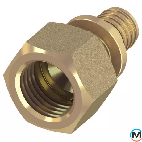 Перехідник TECE прямий з внутрішнім різьбленням 32 х 1 ", Тип різьблення: Внутрішня, Діаметр різьблення: 1", Діаметр (мм): 32, Робочий тиск (бар): 10, Матеріал: Латунь, фото 