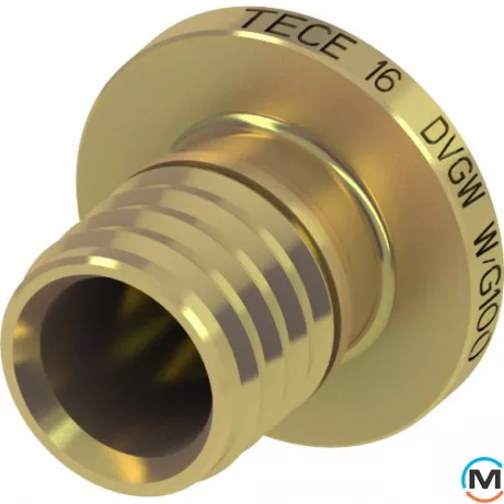 Заглушка TECE 20 (18), Діаметр (мм): 20, Робочий тиск (бар): 10, Матеріал: Латунь, фото 