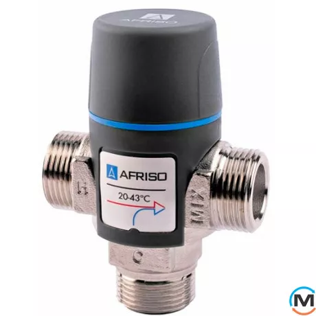 Afriso ATM661 G 1" DN 20 20-43°С kvs2,3 термостатичний змішувальний клапан, фото 