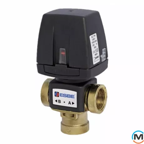 Esbe VZC162 G 1" DN20 kvs 6,0 230В 2 точки, знімний кабель триходовий перемикаючий клапан, фото 