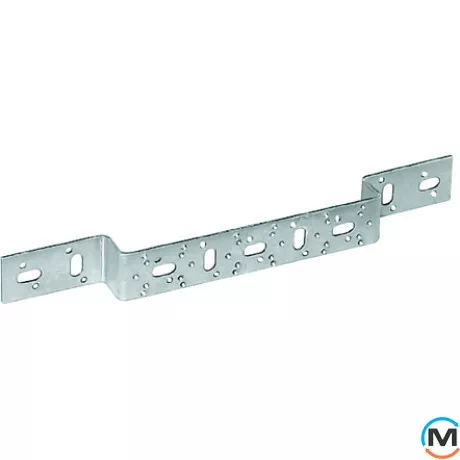 Кронштейн Rehau Rautitan тип O 75/150, 317х40 мм, короткий, Варіант: тип O 75/150 317х40 мм, Матеріал: Сталь оцинкована, фото 