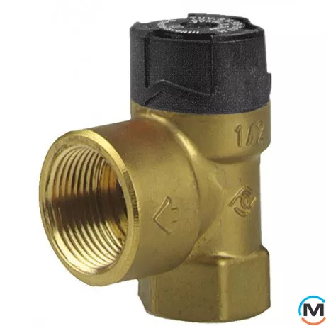 Запобіжний клапан Afriso MSS внутр.1/2" х внутр.3/4" 6,0 бар для сонячних систем, фото 