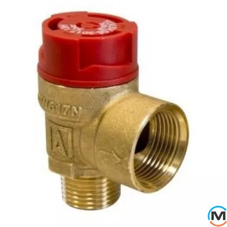 Запобіжний клапан Afriso тип MSG зовніш.1/2" х внутр.3/4" 3 бар, фото 