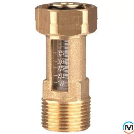 Расходомер DFM Afriso 15-2M, G 1" х накидная гайка 1", 8-28 л/мин, фото 