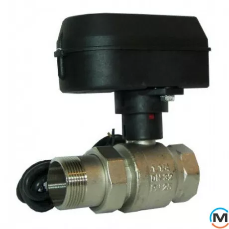 Кульовий кран Resideo (Honeywell) з електричним приводом, SPDT, 220В, Ду32, Тип різьблення: Внутрішня/Зовнішня, Діаметр різьблення: 1 1/4", Тип ручки: Привід, Робочий тиск (бар): 16, Матеріал: Латунь, Електроживлення: 220 V, фото 