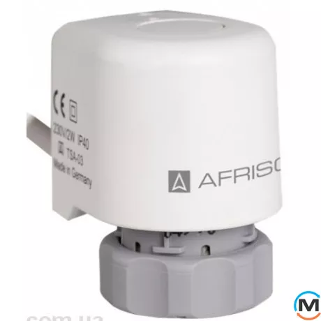 Термопривід Afriso TSA-03 н/з M30 x 1,5, 230 В АС з кінцевим вимикачем, фото 