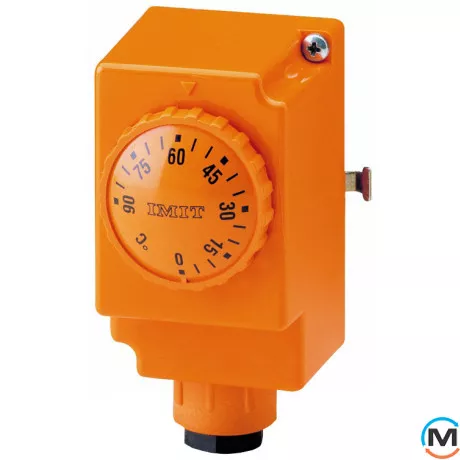 Термостат контактний біметалічний IMIT TCR зовніш. регуляція 0-90 ° С, фото 