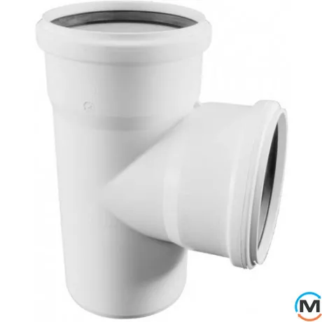 Трійник Rehau Raupiano Plus 160/160 87 °, Вид каналізації: Внутрішня, Тип каналізації: Безшумна, Градус (град.): 90, Модифікація: 160/160 87, Діаметр (мм): 160, Матеріал: Поліпропілен PPR, фото 