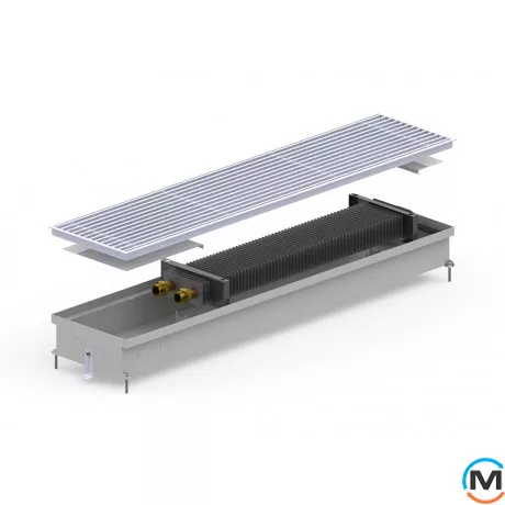 Внутрипольный конвектор Carrera S.Inox.230.1500.90, Тип конвектора: Без вентилятора, Корпус конвектора: Нержавеющая сталь, Кол-во теплообменников: 1, Глубина (мм): 90, Ширина (мм): 230, Длина (мм): 1500, фото 