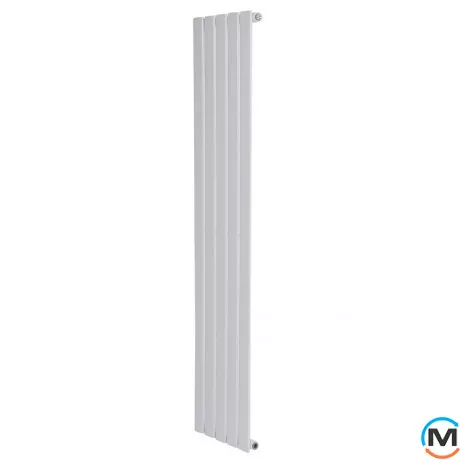 Дизайнерський радіатор вертикальний ARTTIDESIGN Livorno 5/1600/340/50 білий матовий, Колір: Білий, Висота (мм): 1600, Глибина (мм): 93, Кількість секцій: 5, Довжина (мм): 340, фото 