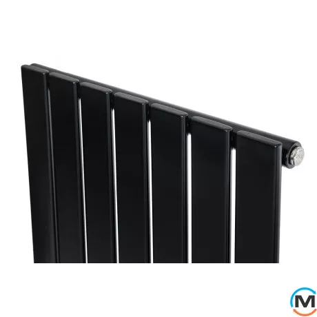 Вертикальний дизайнерський радіатор ARTTIDESIGN Livorno 7/1600/476/50 чорний матовий, Колір: Чорний, Висота (мм): 1600, Глибина (мм): 93, Кількість секцій: 7, Довжина (мм): 476, фото , зображення 6