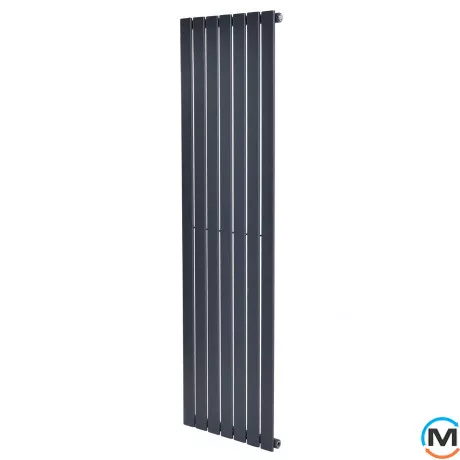 Вертикальний дизайнерський радіатор ARTTIDESIGN Livorno 7/1600/476/50 сірий матовий, Колір: Сірий, Висота (мм): 1600, Глибина (мм): 93, Кількість секцій: 7, Довжина (мм): 476, фото 