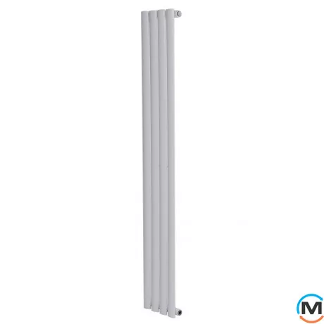 Вертикальный дизайнерский радиатор ARTTIDESIGN Rimini 4/1800/236 белый матовый, Подключение радиатора: Боковое, Исполнение: Вертикальный, Цвет: Белый, Высота (мм): 1800, Кол-во секций: 4, Длина (мм): 236, Глубина (мм): 103, Количество рядов: 1, фото 