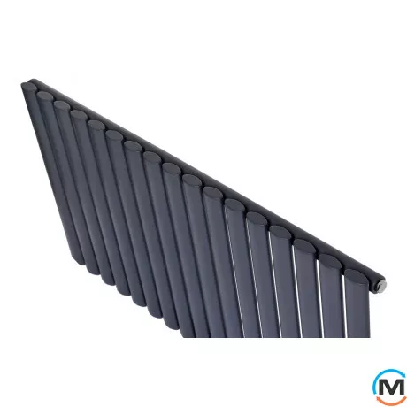 Горизонтальный дизайн радиатор ARTTIDESIGN Rimini G 17/550/1003 серый матовый, Подключение радиатора: Боковое, Исполнение: Горизонтальный, Цвет: Серый, Высота (мм): 550, Кол-во секций: 17, Длина (мм): 1003, Глубина (мм): 103, Количество рядов: 1, фото , изображение 5