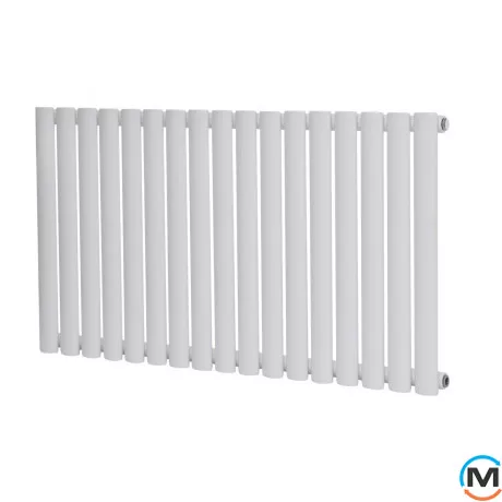 Горизонтальный дизайнерский радиатор ARTTIDESIGN Rimini G 17/550/1003 белый матовый, Подключение радиатора: Боковое, Исполнение: Горизонтальный, Цвет: Белый, Высота (мм): 550, Кол-во секций: 17, Длина (мм): 1003, Глубина (мм): 103, Количество рядов: 1, фото 