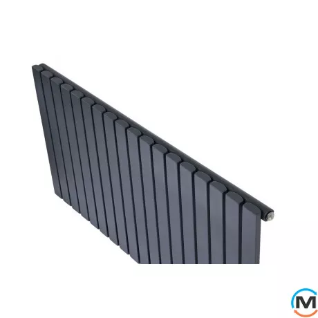 Горизонтальний дизайн радіатор ARTTIDESIGN Terni G 18/600/1062 сірий матовий, Підключення радіатора: Нижнє, Виконання: Горизонтальний, Колір: Сірий, Висота (мм): 600, Кількість секцій: 18, Довжина (мм): 1062, Глибина (мм): 99, Кількість рядів: 1, фото , зображення 5