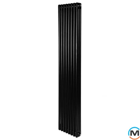 Вертикальный дизайнерский радиатор ARTTIDESIGN Bari III 8/1800/380 черный матовый, Цвет: Черный, фото 