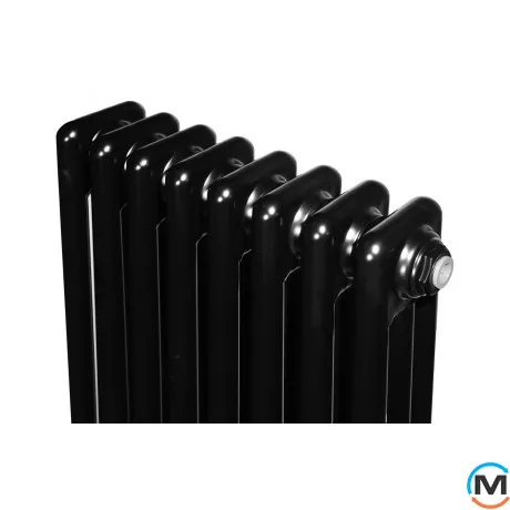 Вертикальный дизайнерский радиатор ARTTIDESIGN Bari III 8/1800/380 черный матовый, Цвет: Черный, фото , изображение 4