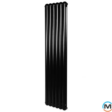 Вертикальный дизайнерский радиатор ARTTIDESIGN Verona 6/1800/440 черный матовый, фото 
