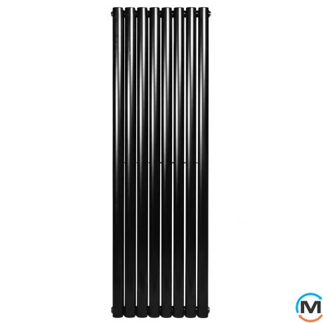 Вертикальний дизайнерський радіатор ARTTIDESIGN Rimini II 8/1500/472/50 чорний матовий, Колір: Чорний, Висота (мм): 1500, Кількість рядів: 2, Довжина (мм): 472, фото , зображення 3