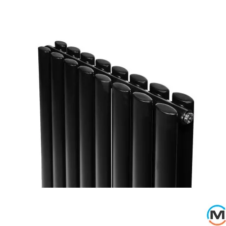 Вертикальний дизайнерський радіатор ARTTIDESIGN Rimini II 8/1500/472/50 чорний матовий, Колір: Чорний, Висота (мм): 1500, Кількість рядів: 2, Довжина (мм): 472, фото , зображення 4