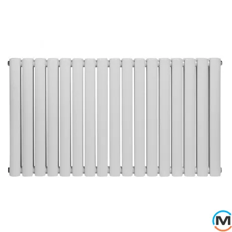 Горизонтальный дизайн радиатор ARTTIDESIGN Rimini II G 17/550/1003 белый матовый, Подключение радиатора: Боковое, Исполнение: Горизонтальный, Цвет: Белый, Высота (мм): 550, Кол-во секций: 17, Длина (мм): 1003, Глубина (мм): 103, Количество рядов: 2, фото , изображение 3