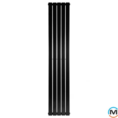 Вертикальний дизайнерський радіатор ARTTIDESIGN Livorno 5/1600/340 чорний матовий, Колір: Чорний, Висота (мм): 1600, Глибина (мм): 93, Кількість секцій: 5, Довжина (мм): 340, фото , зображення 3