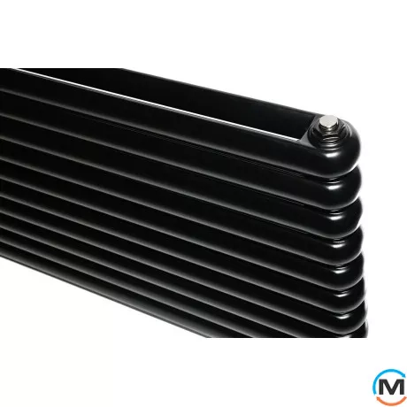 Горизонтальний дизайн радіатор ARTTIDESIGN Sora 10/600/1200 чорний матовий, Виконання: Горизонтальний, Колір: Чорний, Висота (мм): 600, Глибина (мм): 110, Довжина (мм): 1200, фото , зображення 5