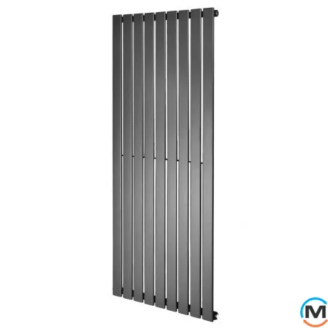 Дизайнерський вертикальний радіатор ARTTIDESIGN Livorno 9/1800/612/50 сірий матовий, Колір: Сірий, Висота (мм): 1800, Глибина (мм): 93, Кількість секцій: 9, Довжина (мм): 612, фото 