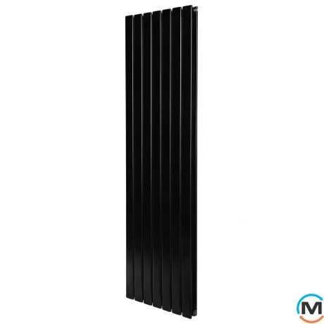 Вертикальный дизайнерский радиатор ARTTIDESIGN Livorno II 7/1800/476/50 черный матовый, Исполнение: Вертикальный, Цвет: Черный, Высота (мм): 1800, Глубина (мм): 103, Кол-во секций: 7, Длина (мм): 476, Макс. Температура (град.): 90, фото 