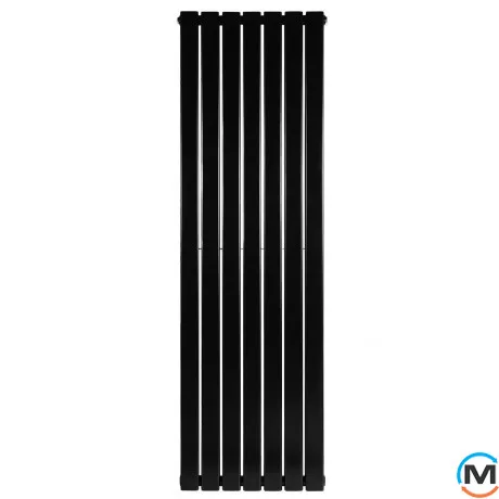 Вертикальный дизайнерский радиатор ARTTIDESIGN Livorno II 7/1800/476/50 черный матовый, Исполнение: Вертикальный, Цвет: Черный, Высота (мм): 1800, Глубина (мм): 103, Кол-во секций: 7, Длина (мм): 476, Макс. Температура (град.): 90, фото , изображение 5