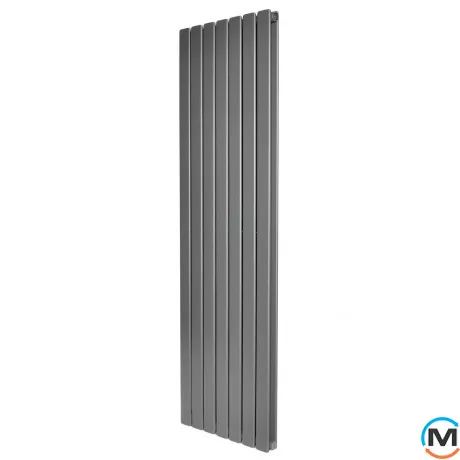 Вертикальний дизайнерський радіатор ARTTIDESIGN Livorno II 7/1800/476 сірий матовий, Підключення радіатора: Бокове, Виконання: Вертикальний, Колір: Сірий, Висота (мм): 1800, Кількість секцій: 7, Довжина (мм): 476, Глибина (мм): 103, Кількість рядів: 2, фото 
