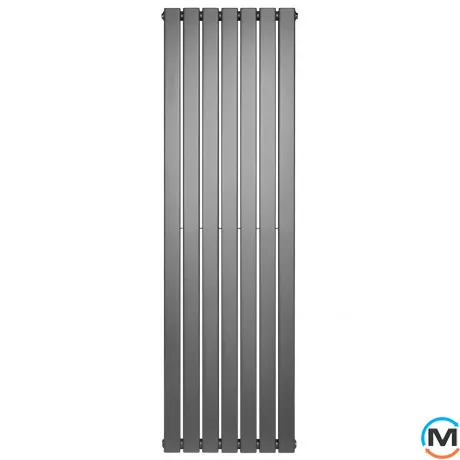 Вертикальний дизайнерський радіатор ARTTIDESIGN Livorno II 7/1800/476 сірий матовий, Підключення радіатора: Бокове, Виконання: Вертикальний, Колір: Сірий, Висота (мм): 1800, Кількість секцій: 7, Довжина (мм): 476, Глибина (мм): 103, Кількість рядів: 2, фото , зображення 5