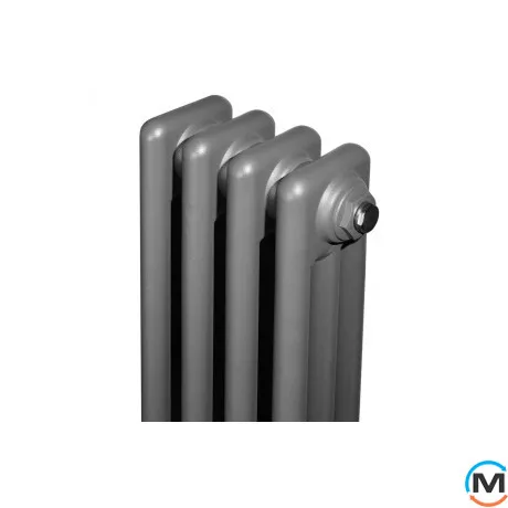 Вертикальний дизайнерський радіатор ARTTIDESIGN Bari III 4/1800/200 сірий матовий, Виконання: Вертикальний, Колір: Сірий, Висота (мм): 1800, Глибина (мм): 118, Кількість секцій: 4, Довжина (мм): 200, фото , зображення 3