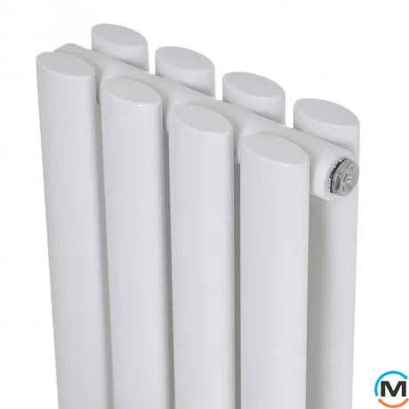 Вертикальный дизайнерский радиатор ARTTIDESIGN Rimini II 4/1800/236/50 белый матовый, Подключение радиатора: Нижнее, Исполнение: Вертикальный, Цвет: Белый, Высота (мм): 1800, Кол-во секций: 4, Длина (мм): 236, Глубина (мм): 103, Количество рядов: 2, фото , изображение 2