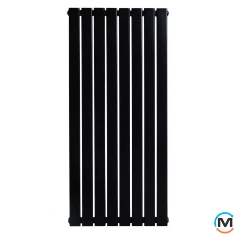 Дизайнерський вертикальний радіатор ARTTIDESIGN Livorno 8/1000/544 чорний матовий, фото , зображення 3