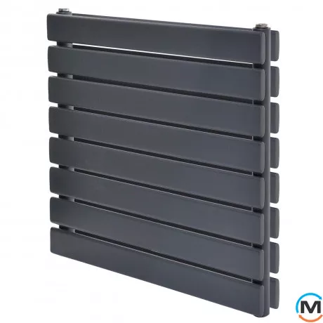Горизонтальний дизайн радіатор ARTTIDESIGN Livorno II G 8/544/800 сірий матовий, Колір: Сірий, Висота (мм): 544, Глибина (мм): 97, Кількість секцій: 8, Довжина (мм): 800, фото 