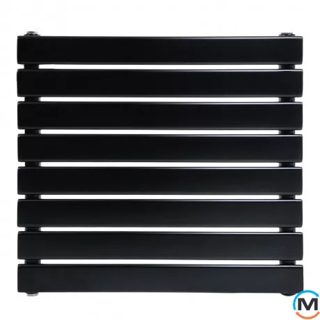 Горизонтальний дизайн радіатор ARTTIDESIGN Livorno II G 8/544/600 чорний матовий, Виконання: Горизонтальний, Колір: Чорний, Висота (мм): 544, Глибина (мм): 97, Кількість секцій: 8, Довжина (мм): 600, Макс. Температура (град.): 90, фото , зображення 3