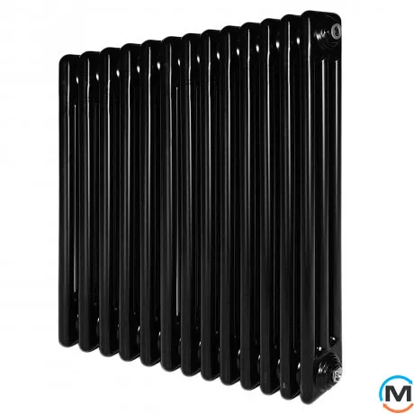 Горизонтальний дизайн радіатор ARTTIDESIGN Bari III G 13/600/605 чорний матовий, Виконання: Горизонтальний, Колір: Чорний, Висота (мм): 600, Глибина (мм): 118, Кількість секцій: 13, Довжина (мм): 605, фото 