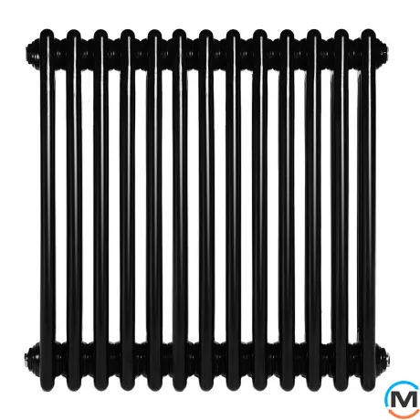 Горизонтальний дизайн радіатор ARTTIDESIGN Bari III G 13/600/605 чорний матовий, Виконання: Горизонтальний, Колір: Чорний, Висота (мм): 600, Глибина (мм): 118, Кількість секцій: 13, Довжина (мм): 605, фото , зображення 5